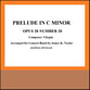 Prelude In C Minor Concert Band sheet music cover